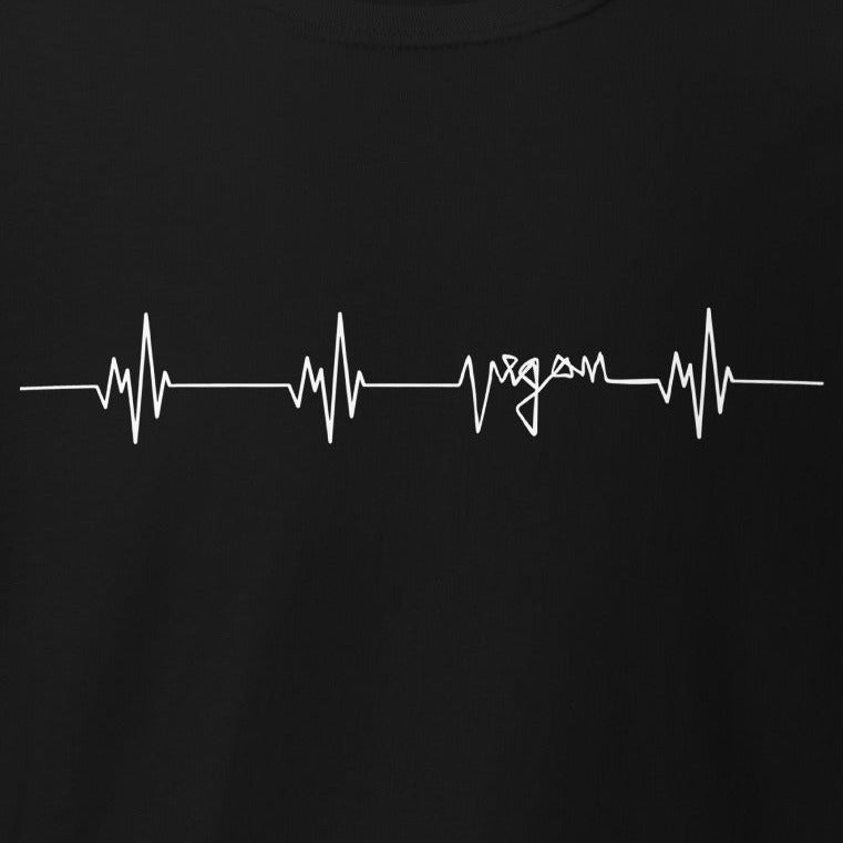 Vegan Heatbeat, Heartbeat with "vegan", vegan organic hoodie Stanley/Stella, Unisex
