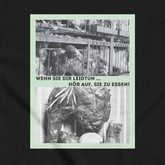 Chickens vs. Chicken Leg, Vegan Animal Love Statement, Vegan T-Shirt, Unisex