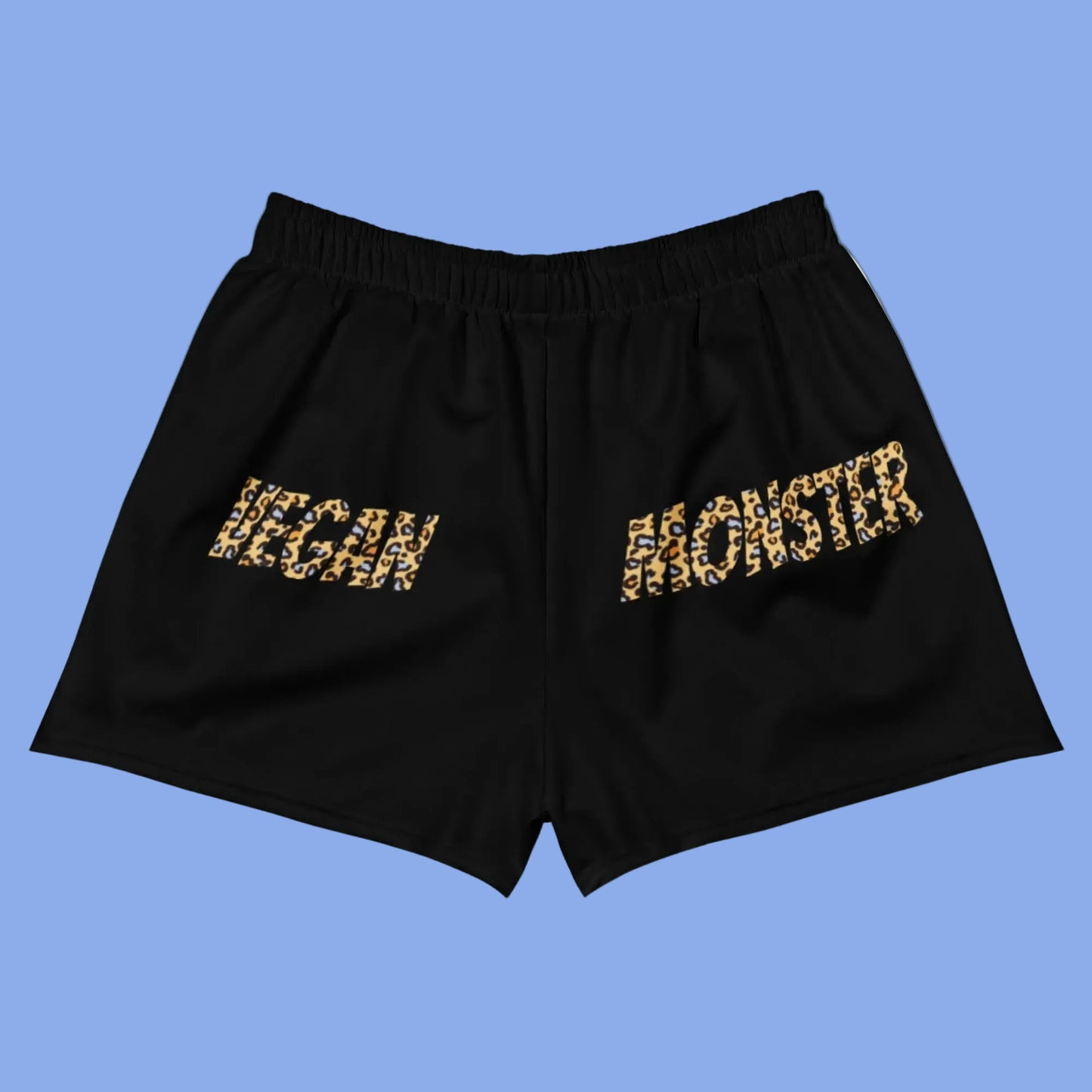 VEGAN MONSTER, kurze vegane kurze Shorts, Sport-Shorts, Recycling, Unisex