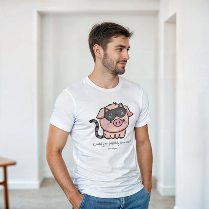 Schwein verkleidet als Katze, Statement-Shirt, veganes T-Shirt, Unisex