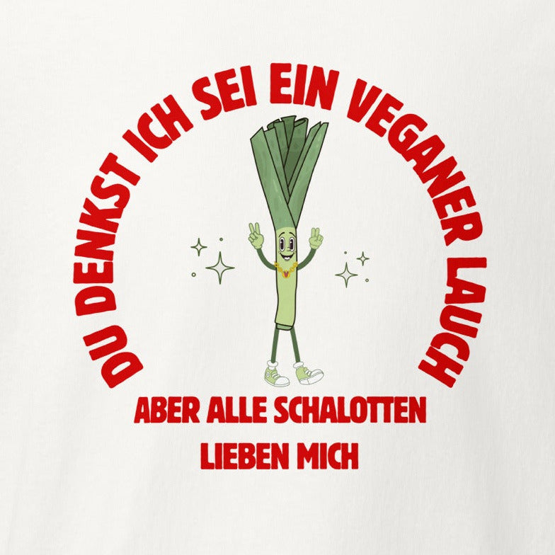 Veganer Lauch, veganes T-Shirt, Fun-Shirt, Unisex