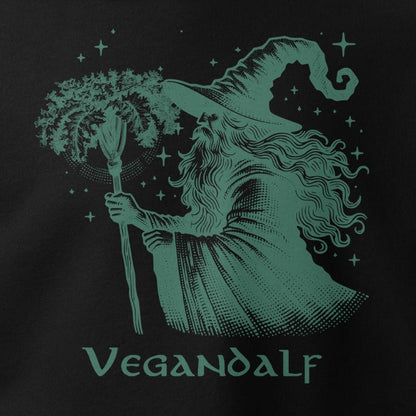 Vegandalf, veganer Zauberer, ALF, Fantasy, veganer Premium Hoodie, Unisex